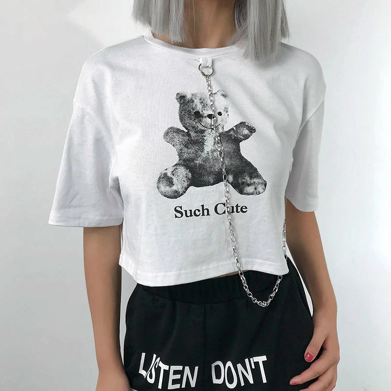 Unzzy Harajuku Bear T-shirt KF81335 HOT SALE 4 Unzzy Harajuku Bear T-shirt KF81335 HOT SALE