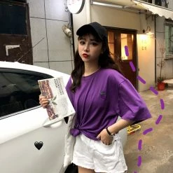 Unzzy Fruit Embroidered T-Shirt KF90722 HOT SALE