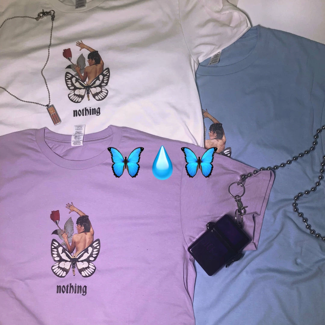 Unzzy Ulzzang Butterfly T-shirt KF81243 HOT SALE 5 Unzzy Ulzzang Butterfly T-shirt KF81243 HOT SALE