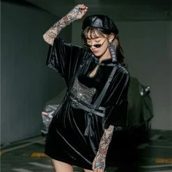 Unzzy Punk Dark Cheongsam KF81864