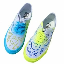 Unzzy HOT SALE Graffiti Fluorescent Canvas Shoes KF81884 9 Unzzy HOT SALE Graffiti Fluorescent Canvas Shoes KF81884