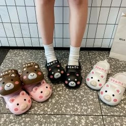 Unzzy HOT SALE Cute Cartoon Bear Slippers KF82282