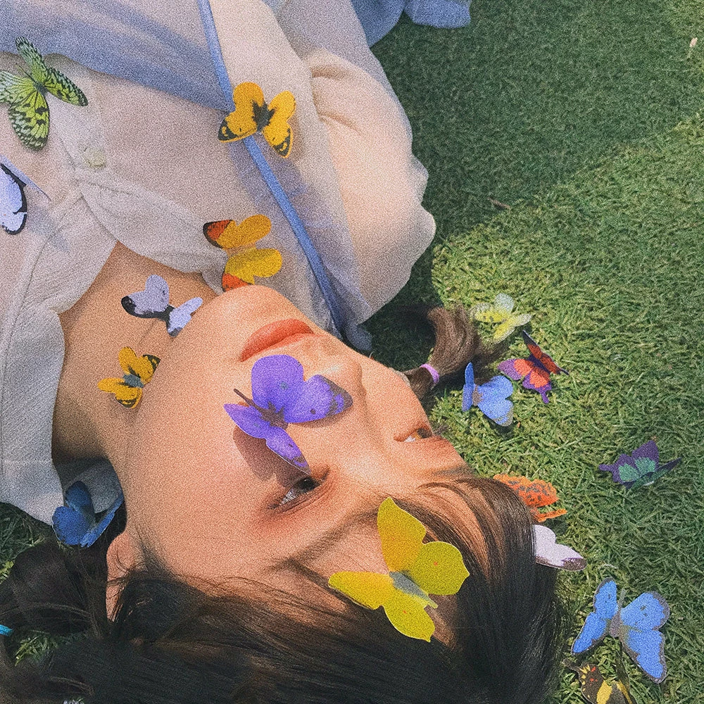 Unzzy Simulation Butterfly Face Sticker KF82515 HOT SALE 2 Unzzy Simulation Butterfly Face Sticker KF82515 HOT SALE