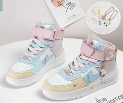 Unzzy ULZZANG Cute High Heel Sneakers KF82280 21 Unzzy ULZZANG Cute High Heel Sneakers KF82280