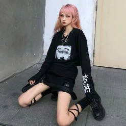 Unzzy Dark Cartoon T-shirt KF9392