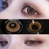 Unzzy All Contact Lenses BROWN CONTACT LENS (TWO PIECES) KF24289