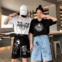 Unzzy Unisex Cartoon Jeans KF90763 HOT SALE