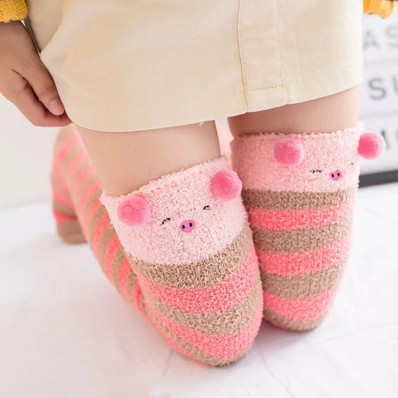 Unzzy Cartoon Plush Stockings KF81556 HOT SALE 4 Unzzy Cartoon Plush Stockings KF81556 HOT SALE