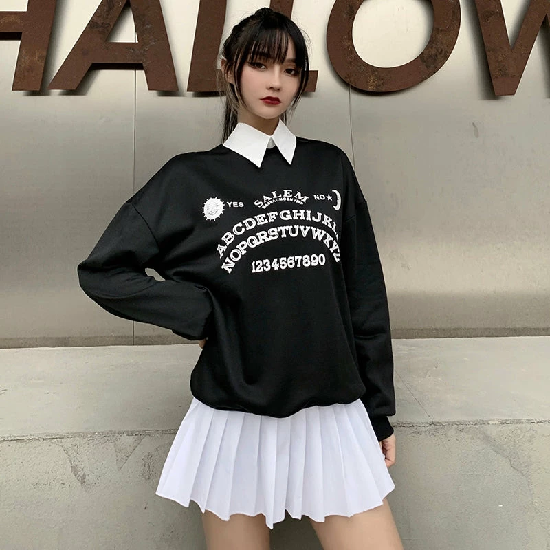 Unzzy HOT SALE Black Casual Sweatshirt KF81805 3 Unzzy HOT SALE Black Casual Sweatshirt KF81805