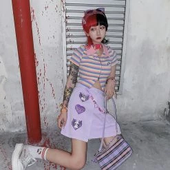 Unzzy Harajuku Denim Skirt KF9332