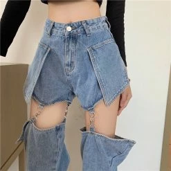 Unzzy HOT SALE Fashionable Detachable Jeans KF81994 11 Unzzy HOT SALE Fashionable Detachable Jeans KF81994