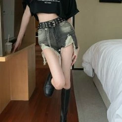 Unzzy HOT SALE Chic High Waist Jeans KF82785