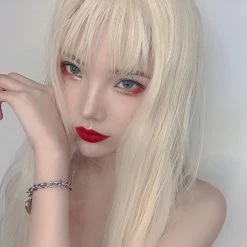 Unzzy Purple Long Straight Wig KF9414 HOT SALE