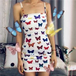 Unzzy Chic Butterfly Dress KF81342