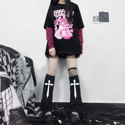 Unzzy Punk Print Socks KF82620