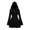 Unzzy HOT SALE Dark Hooded Dress KF82349