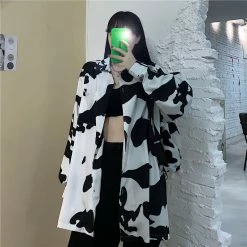 Unzzy Harajuku Cow Shirt KF81992 HOT SALE