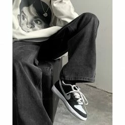 Unzzy Harajuku Black Jeans KF81758