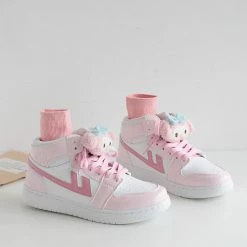 Unzzy Pink High-top Sneakers KF90087 HOT SALE