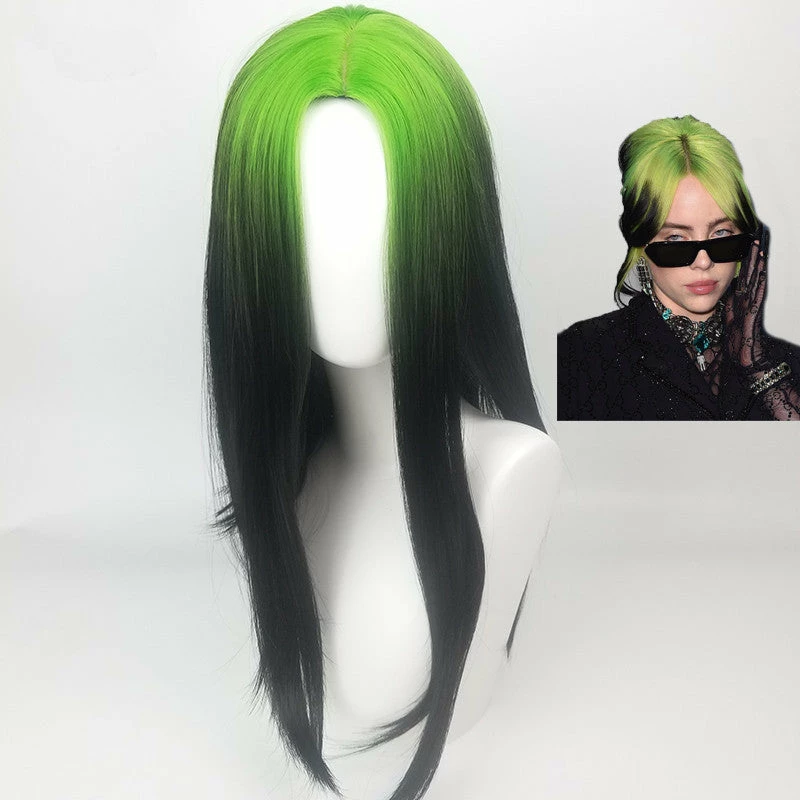 Unzzy Green Gradient Wig KF82038 HOT SALE 1 Unzzy Green Gradient Wig KF82038 HOT SALE