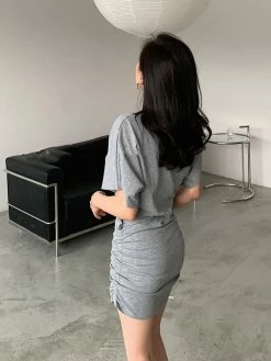 Unzzy HOT SALE Chic Short Sleeve Dress KF82780