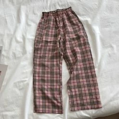 Unzzy HOT SALE Ulzzang Plaid Pants KF9115 12 Unzzy HOT SALE Ulzzang Plaid Pants KF9115