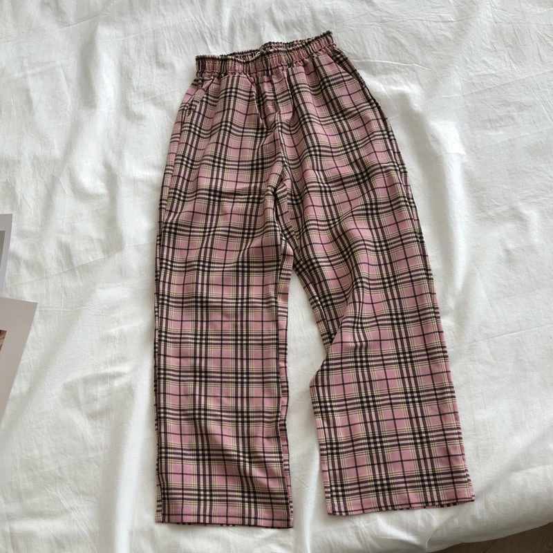 Unzzy HOT SALE Ulzzang Plaid Pants KF9115 5 Unzzy HOT SALE Ulzzang Plaid Pants KF9115