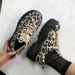 Unzzy Ulzzang Leopard Print Shoes KF81409