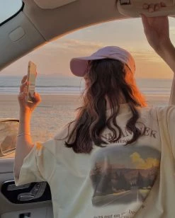 Unzzy Pastel Sun T-Shirt KF9301 HOT SALE