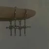Unzzy Punk Cross Earring KF81314