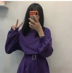 Unzzy Chic Dress (with Belt) KF9406