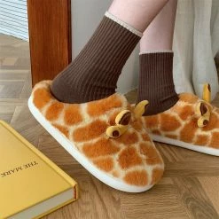 Unzzy Orange Cartoon Cotton Slippers KF82434 HOT SALE 8 Unzzy Orange Cartoon Cotton Slippers KF82434 HOT SALE