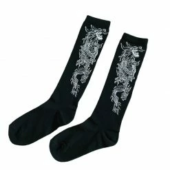 Unzzy Punk Totem Half Barrel Calf Socks KF82165 HOT SALE