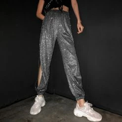 Unzzy Bling Split Pants KF90576 HOT SALE