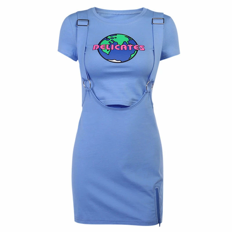 Unzzy HOT SALE Chic Blue Two-piece Suit KF81905 4 Unzzy HOT SALE Chic Blue Two-piece Suit KF81905