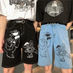 Unzzy Unisex Cartoon Jeans KF90763 HOT SALE