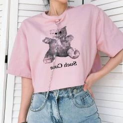 Unzzy Harajuku Bear T-shirt KF81335 HOT SALE