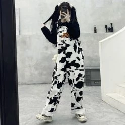 Unzzy HOT SALE Ulzzang Cows Overalls KF81584