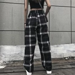Unzzy Harajuku Retro Plaid Pants KF81047