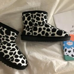 Unzzy HOT SALE Cow Snow Boots KF81745