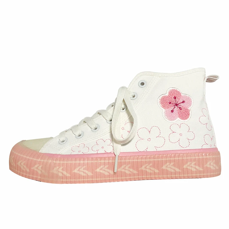 Unzzy Flower Embroidered High-top Canvas Shoes KF90186 HOT SALE 5 Unzzy Flower Embroidered High-top Canvas Shoes KF90186 HOT SALE
