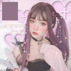 Unzzy Purple Gradient Wig KF81446