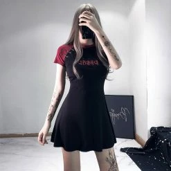 Unzzy Punk Dark Dress KF81458 HOT SALE