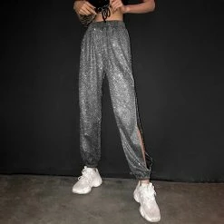 Unzzy Bling Split Pants KF90576 HOT SALE