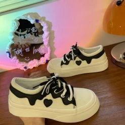 Unzzy HOT SALE Cute Platform Canvas Shoes KF82706