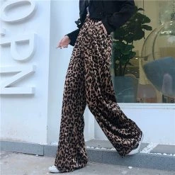 Unzzy Harajuku Leopard Pants KF9551 HOT SALE