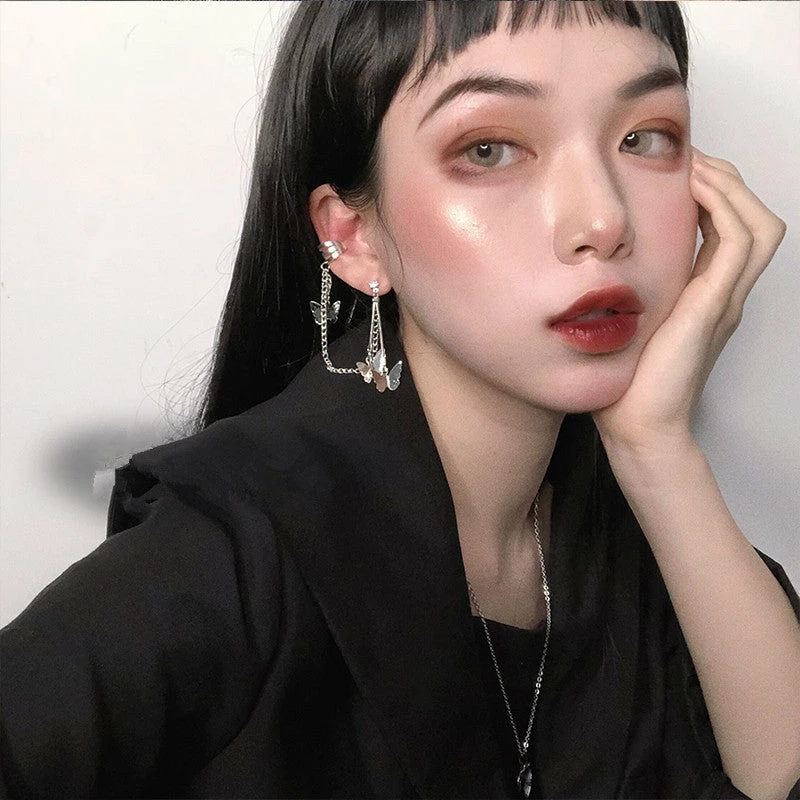 Unzzy HOT SALE Butterfly Ear Bone Clip Earrings KF90482 2 Unzzy HOT SALE Butterfly Ear Bone Clip Earrings KF90482