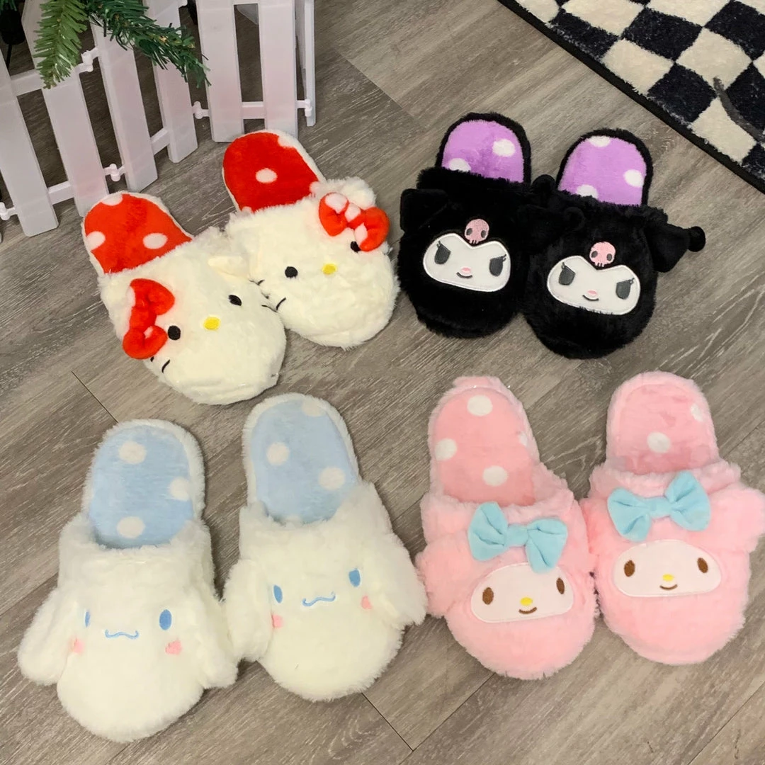 Unzzy HOT SALE Cute Plush Cotton Slippers KF82414 1 Unzzy HOT SALE Cute Plush Cotton Slippers KF82414