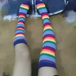 Unzzy Rainbow Socks KF8202