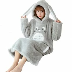 Unzzy Anime My Neighbor Totoro Nightdress KF81019 HOT SALE 7 Unzzy Anime My Neighbor Totoro Nightdress KF81019 HOT SALE